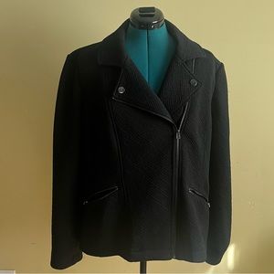 Worn Once Black Stretch Double Breasted Blazer